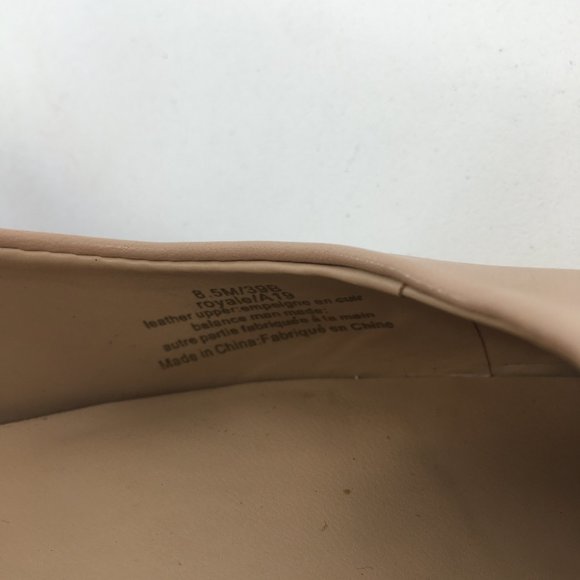 Karl Lagerfeld Royale Tan Leather Pumps Heels Size 8.5M - Picture 8 of 14